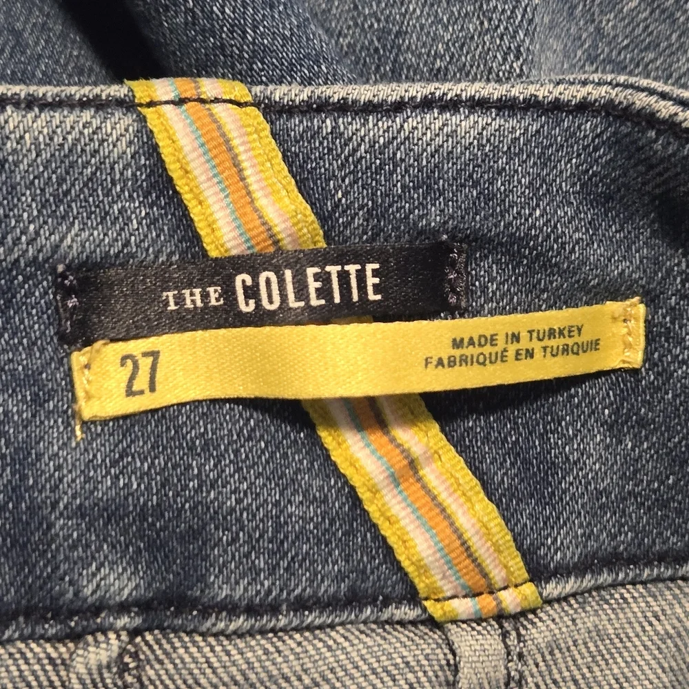 Maeve Anthropologie Womens Medium Wash Wide Leg The Colette Denim Jeans Size 27 - Picture 9 of 10